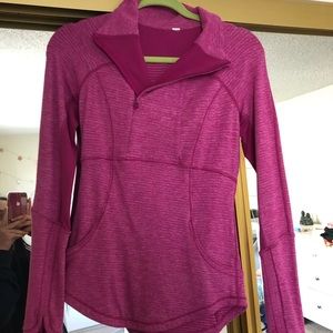 Pink Lululemon half zip